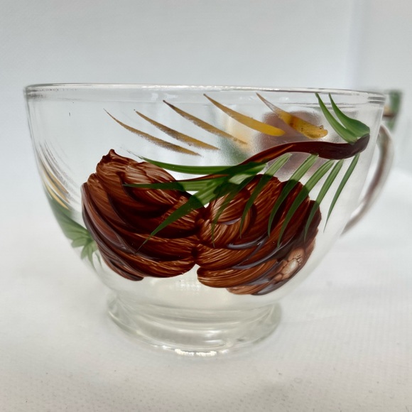 Vintage Hand Painted Pinecone Drinkware - Picture 12 of 14